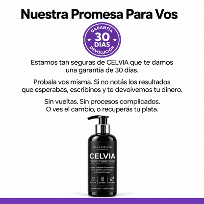 Celvia - Crema Anti Celulitica, Piel más lisa y firme